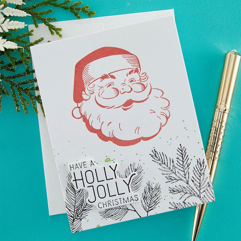 Spellbinders BetterPress Holly Jolly Press Plate & Die Set