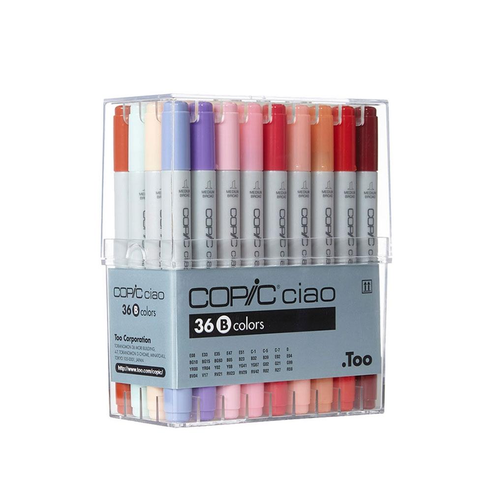 Copic Sketch, Alcohol-Based Markers, 36pc Set, Basic (New ver.)