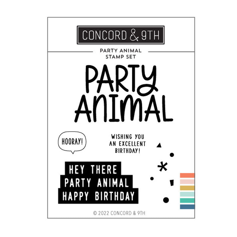 Concord & 9th Clear Stamps Party Animal