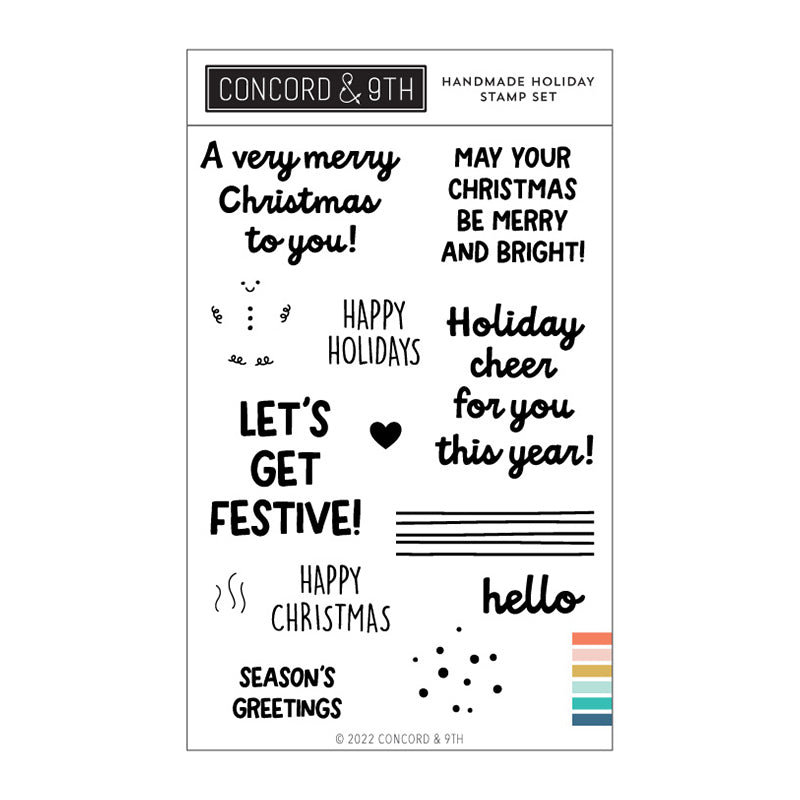 Concord & 9th Clear Stamps Handmade Holiday