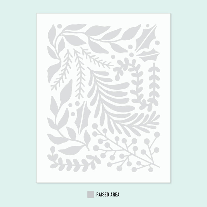 Concord & 9th Embossing Folder Holiday Sprigs