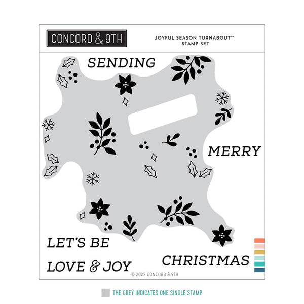 Concord & 9th Clear Stamps Joyful Season Turnabout