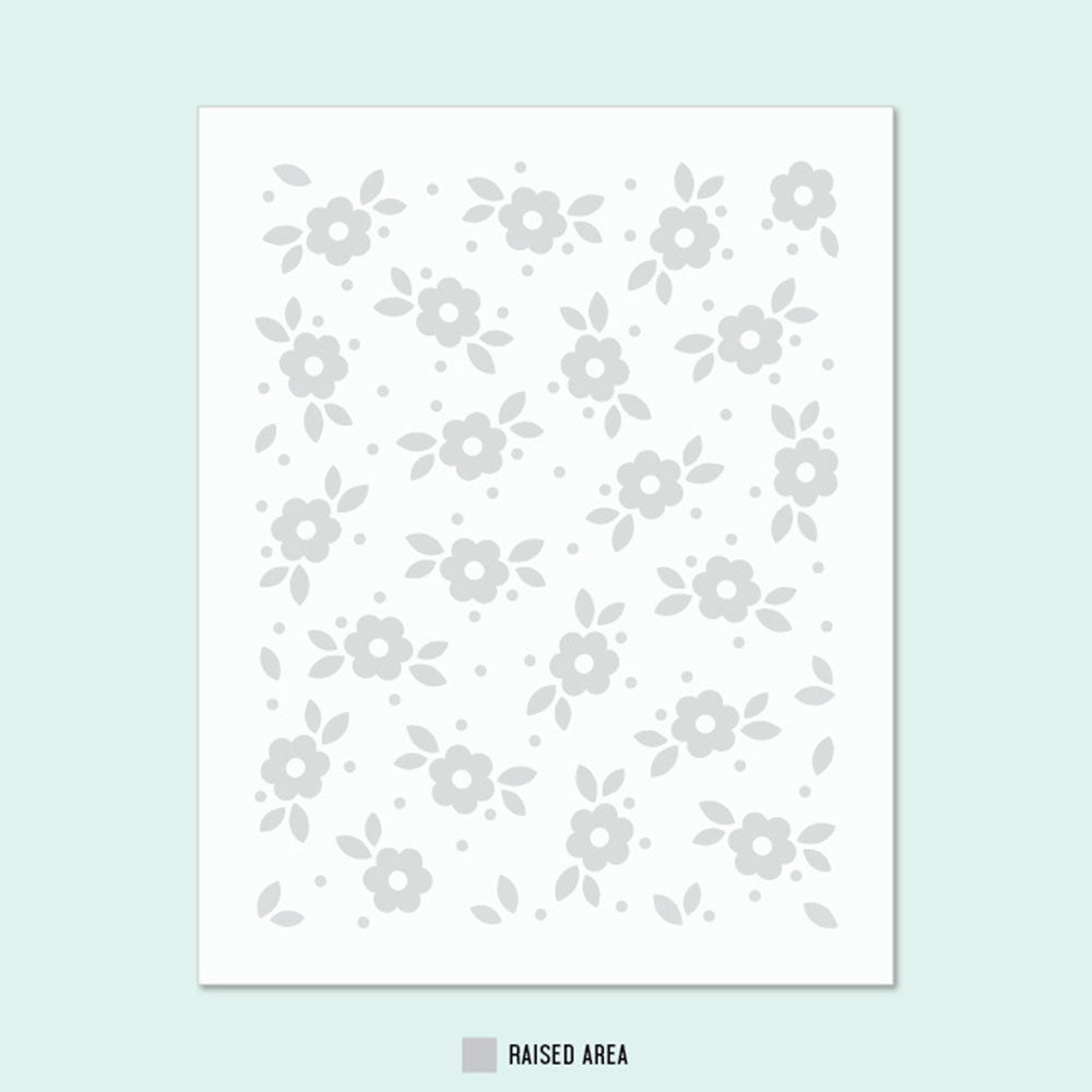 Concord & 9th Embossing Folder Tea Blossom