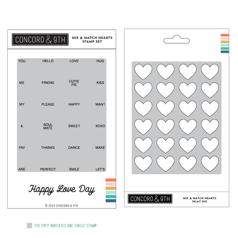 Concord & 9th 2pc Mix & Match Hearts