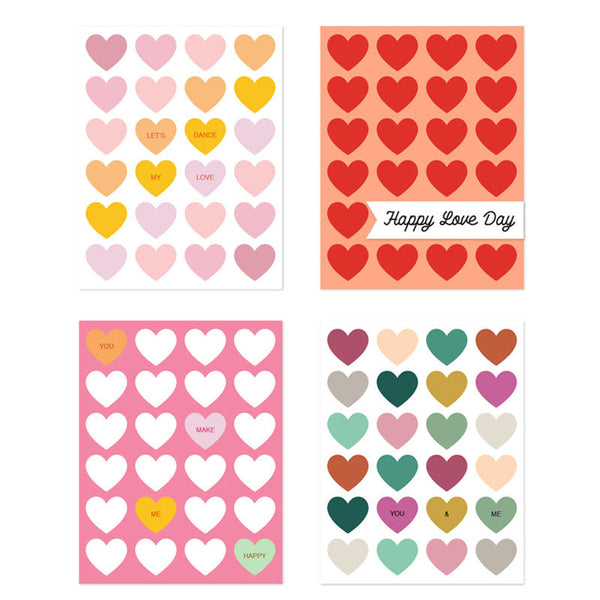 Concord & 9th Clear Stamps Mix & Match Hearts