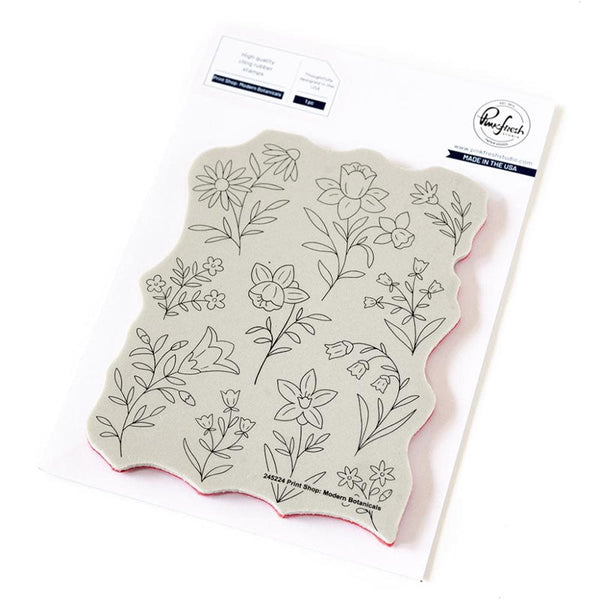 Pinkfresh Studio Cling Stamp Print Shop: Modern Botanicals