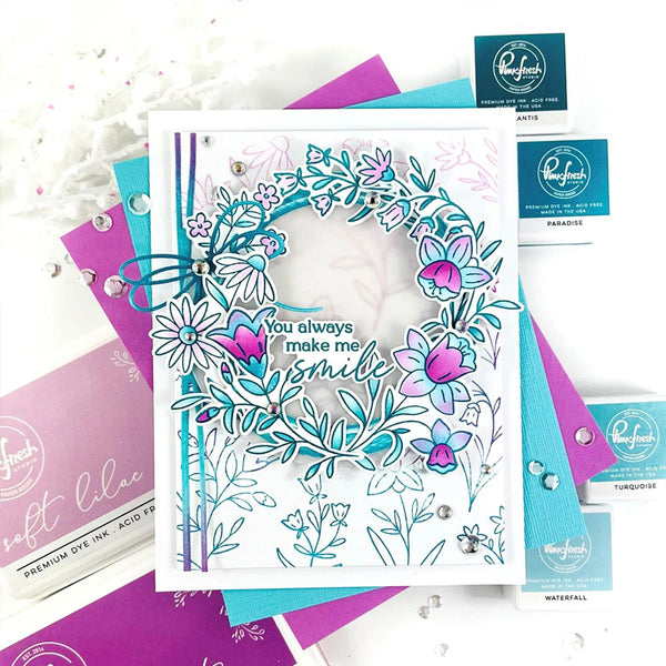 Pinkfresh Studio Cling Stamp Print Shop: Modern Botanicals