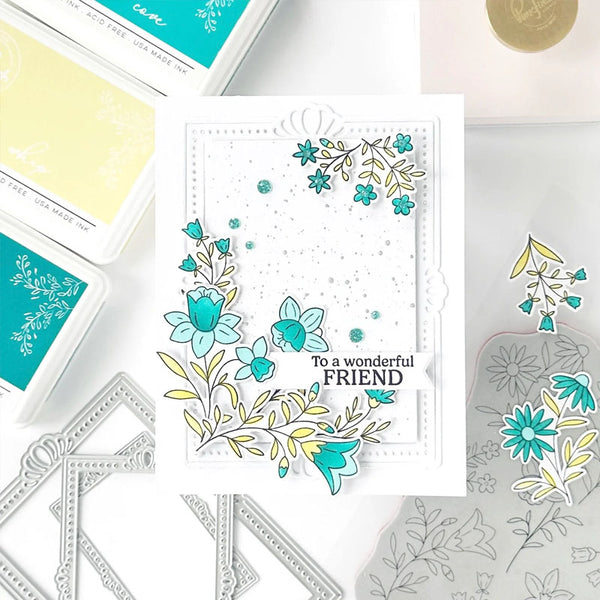 Pinkfresh Studio Dies Print Shop: Modern Botanicals