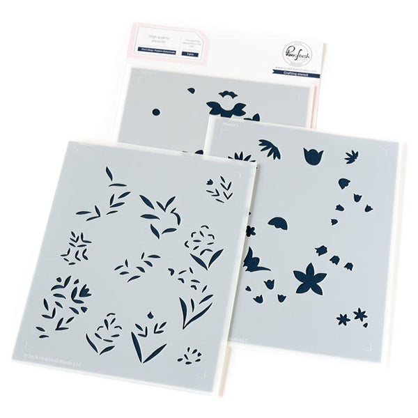 Pinkfresh Studio Stencil Print Shop: Modern Botanicals