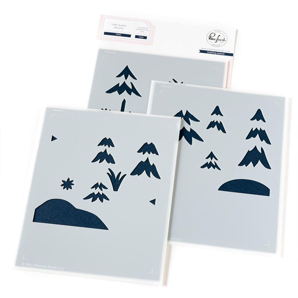 Pinkfresh Studio Stencil Trees