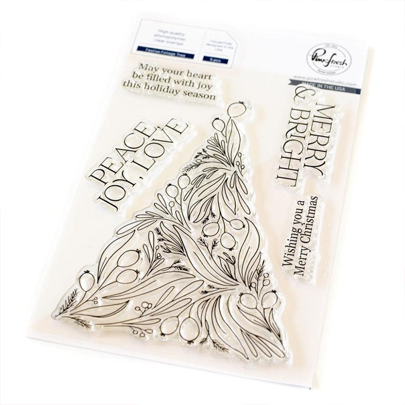 Pinkfresh Studio Clear Stamps Festive Foliage Tree