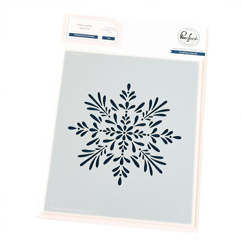 Pinkfresh Studio Stencil Radiating Snowflake