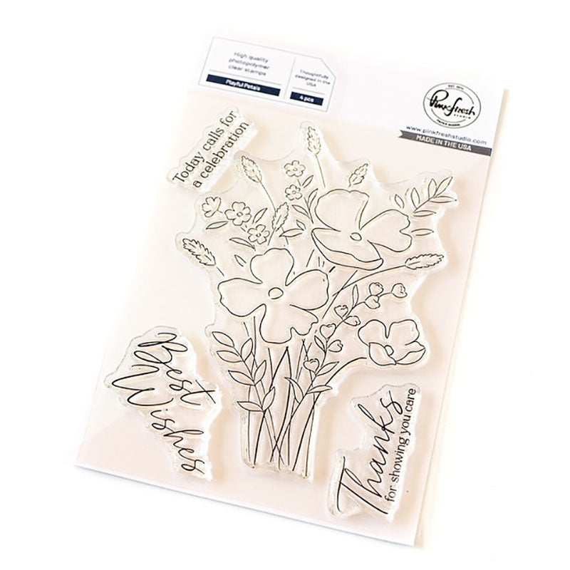 Pinkfresh Studio Clear Stamps Playful Petals