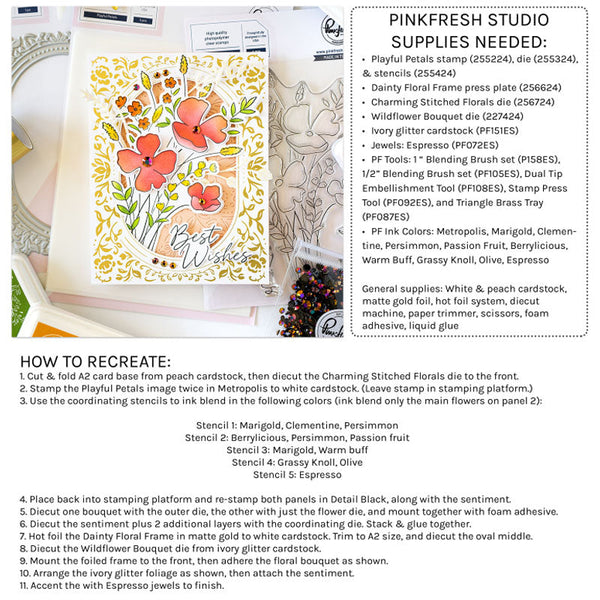 Pinkfresh Studio 4pc Playful Petals