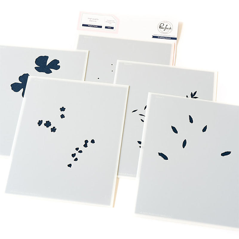 Pinkfresh Studio Stencil Playful Petals