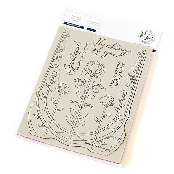 Pinkfresh Studio Clear Stamps Art Deco Floral Arch