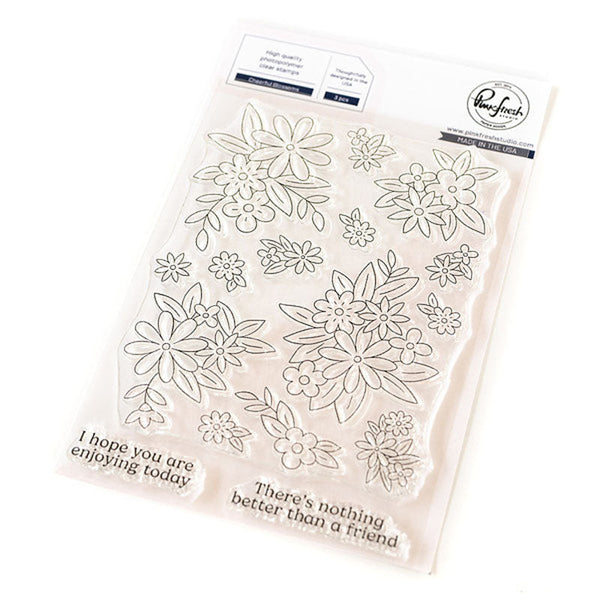 Pinkfresh Studio Clear Stamps Cheerful Blossoms