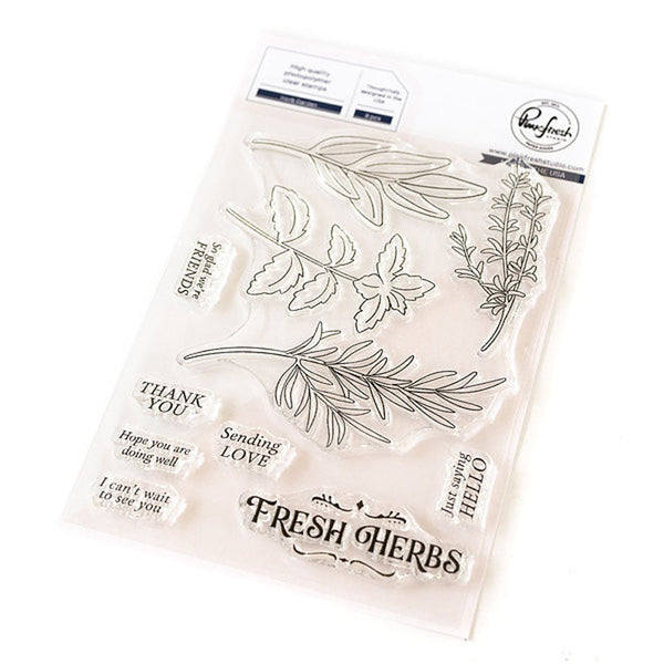 Pinkfresh Studio Clear Stamps Herb Garden