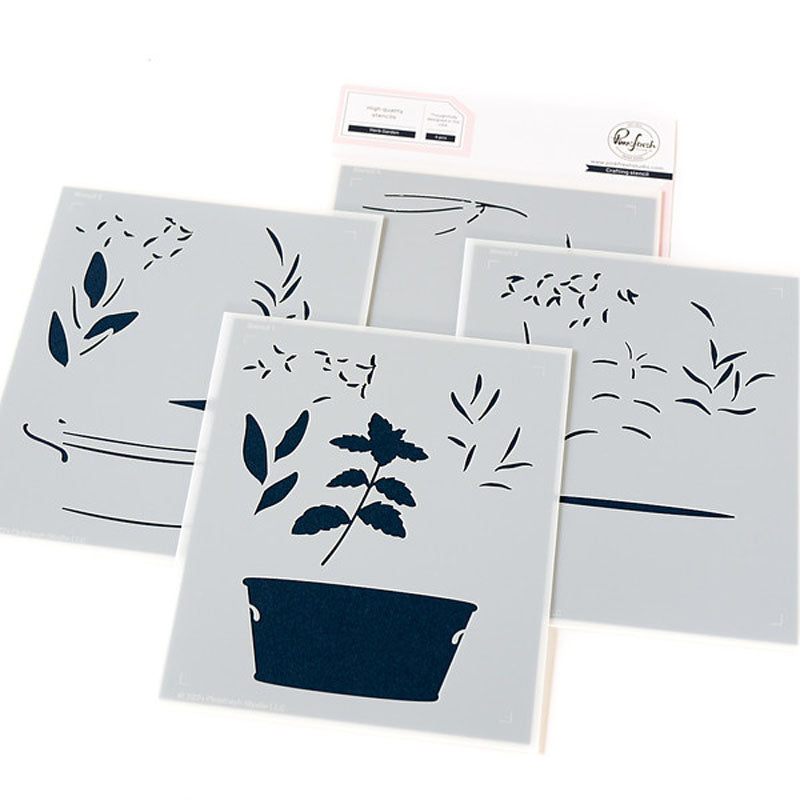 Pinkfresh Studio Stencil Herb Garden