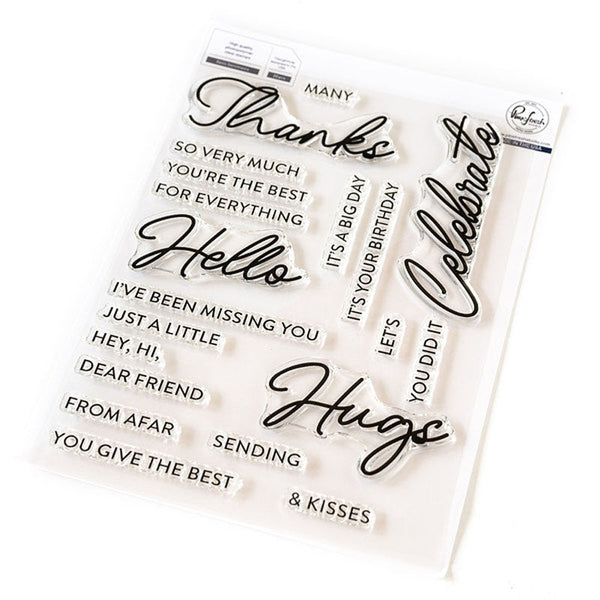 Pinkfresh Studio Clear Stamps Basic Sentiments