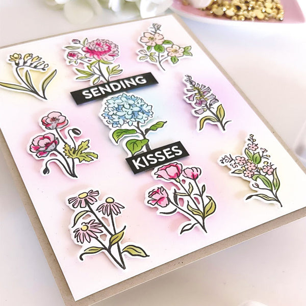 Pinkfresh Studio Cling Stamp Beautiful Botanicals