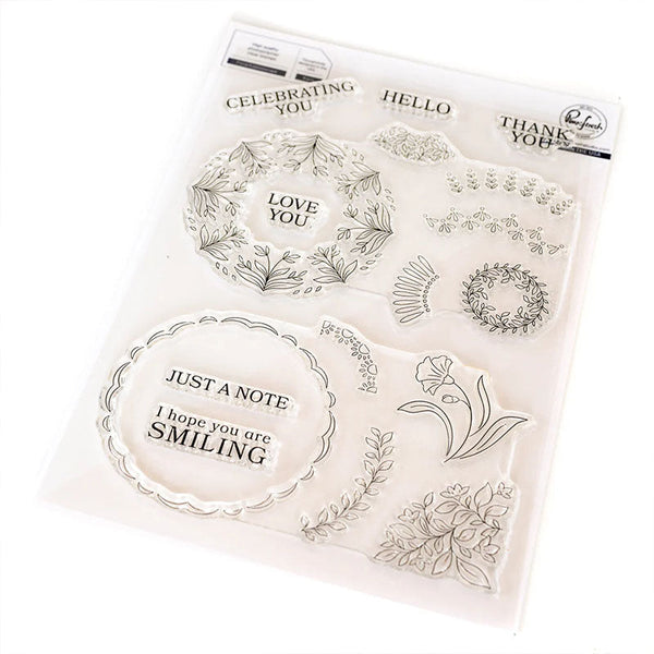 Pinkfresh Studio Clear Stamps Floral Kaleidoscope