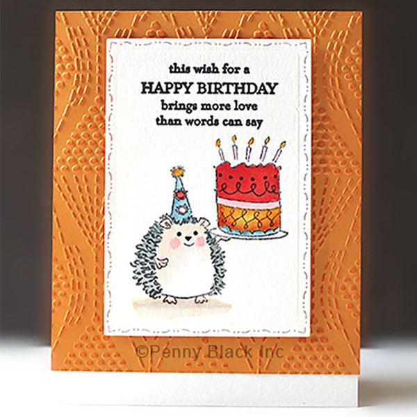 Penny Black Clear Stamps Hedgie