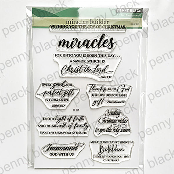 Penny Black Clear Stamps Miracles Builder