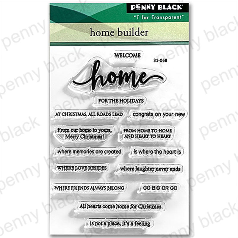 Penny Black Clear Stamps Home Builder