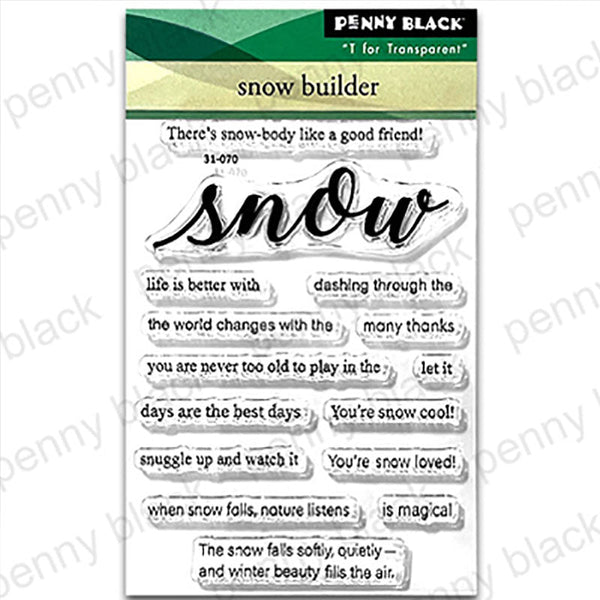 Penny Black Clear Stamps Snow Builder