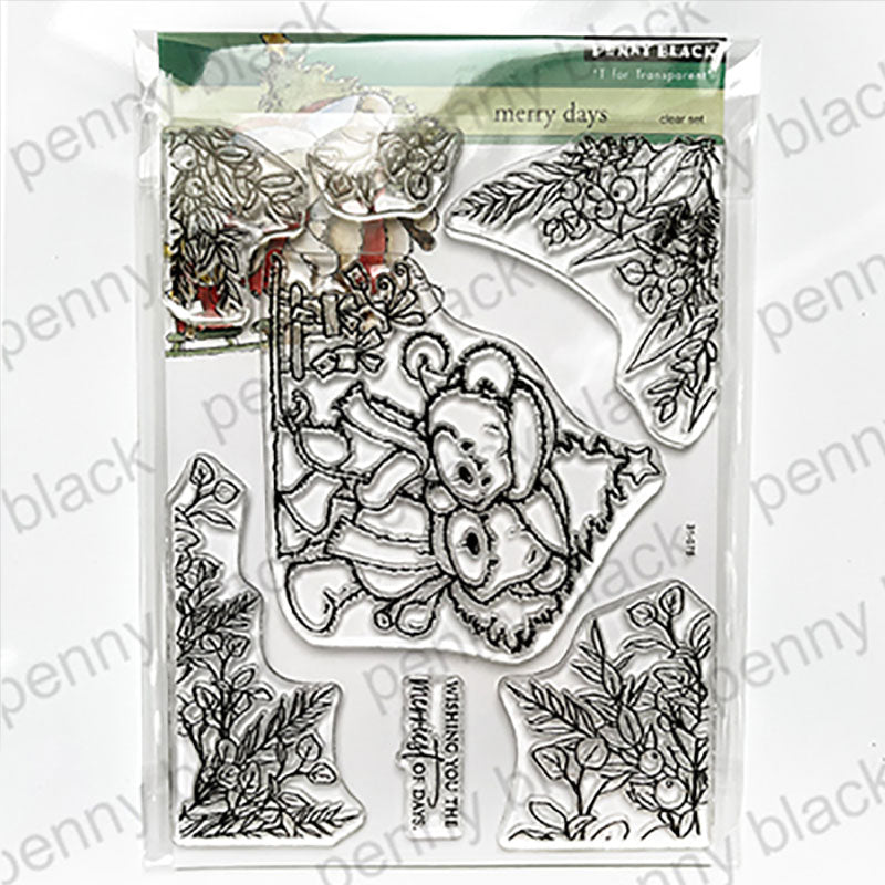 Penny Black Clear Stamps Merry Days