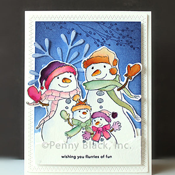 Penny Black Clear Stamps Snow Folks