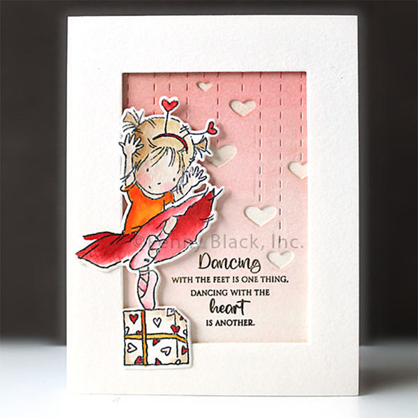 Penny Black Clear Stamps Heart Dance