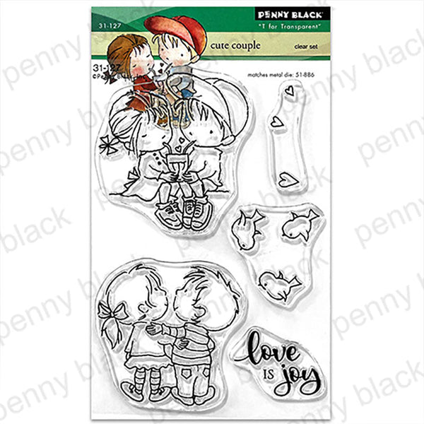 Penny Black Clear Stamps Cute Couple