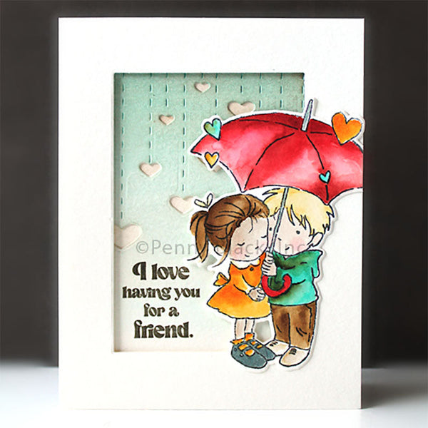 Penny Black Clear Stamps Flood Of Hearts