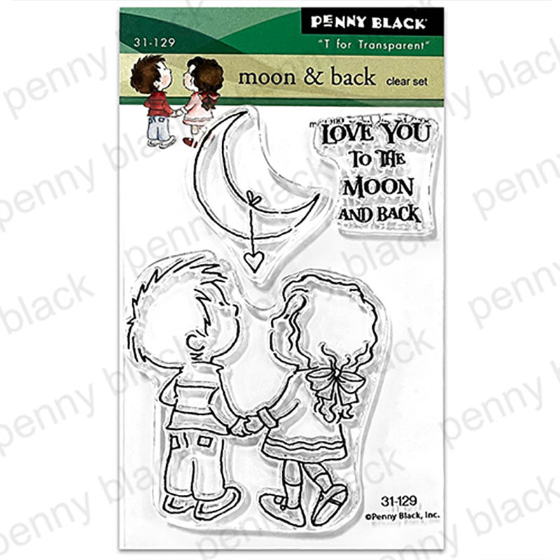 Penny Black Clear Stamps Moon & Back