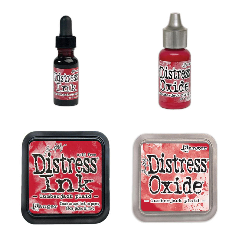 Tim Holtz Distress 4pc Lumberjack Plaid