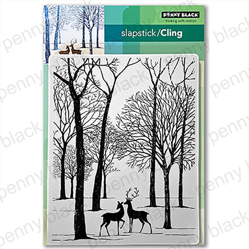 Penny Black Cling Stamp Woodland Pair