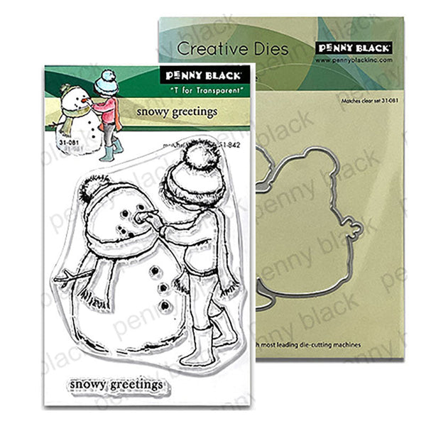 Penny Black 2pc Snowy Greetings