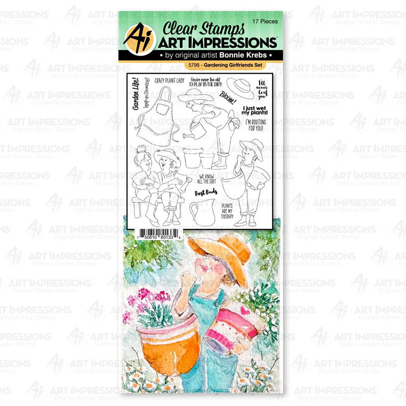 Art Impressions Clear Stamps Gardening