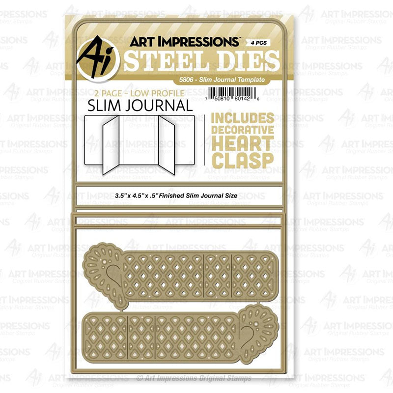 Art Impressions Dies Slimline Journal Template