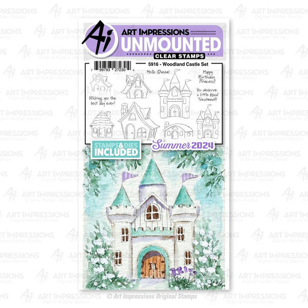 Art Impressions Stamps & Dies Woodland Castle