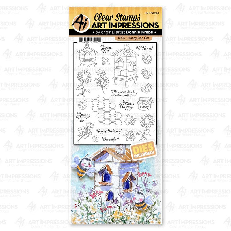 Art Impressions Stamps & Dies Honey Bee