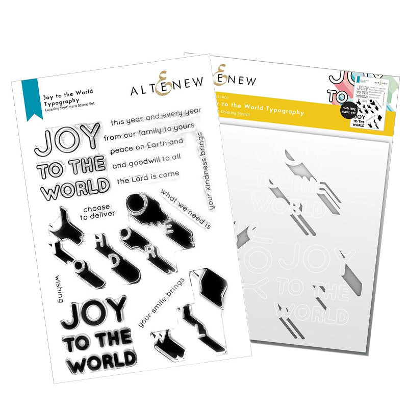 Altenew 2pc Joy To The World Typography