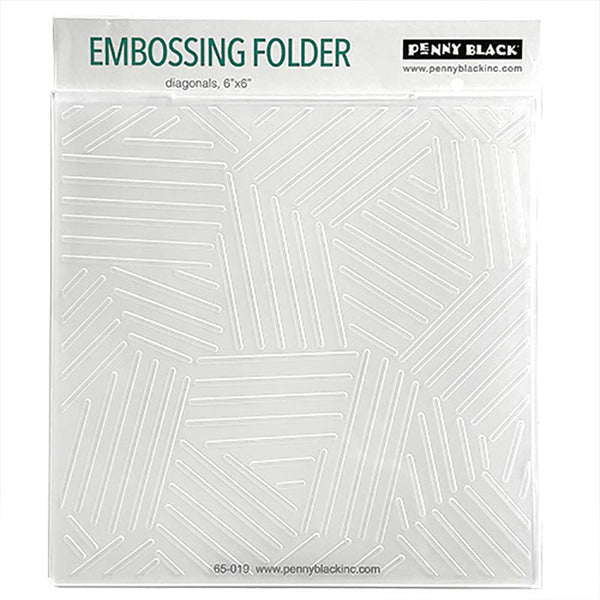 Penny Black Embossing Folder Diagonals