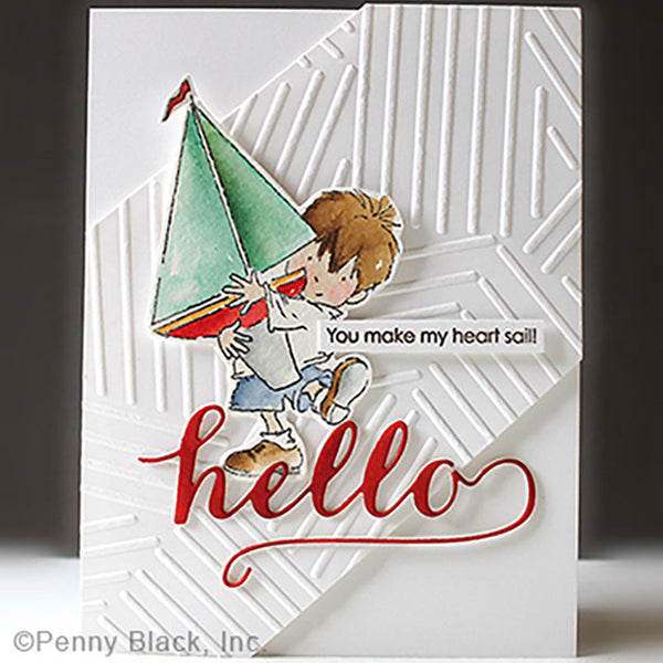 Penny Black Embossing Folder Diagonals