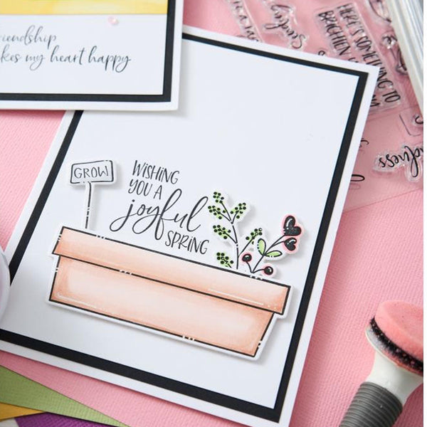 Sizzix Clear Stamps Greenhouse Finds