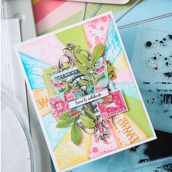 Sizzix Clear Stamps Build-A-Burst Artsy Lace Mix