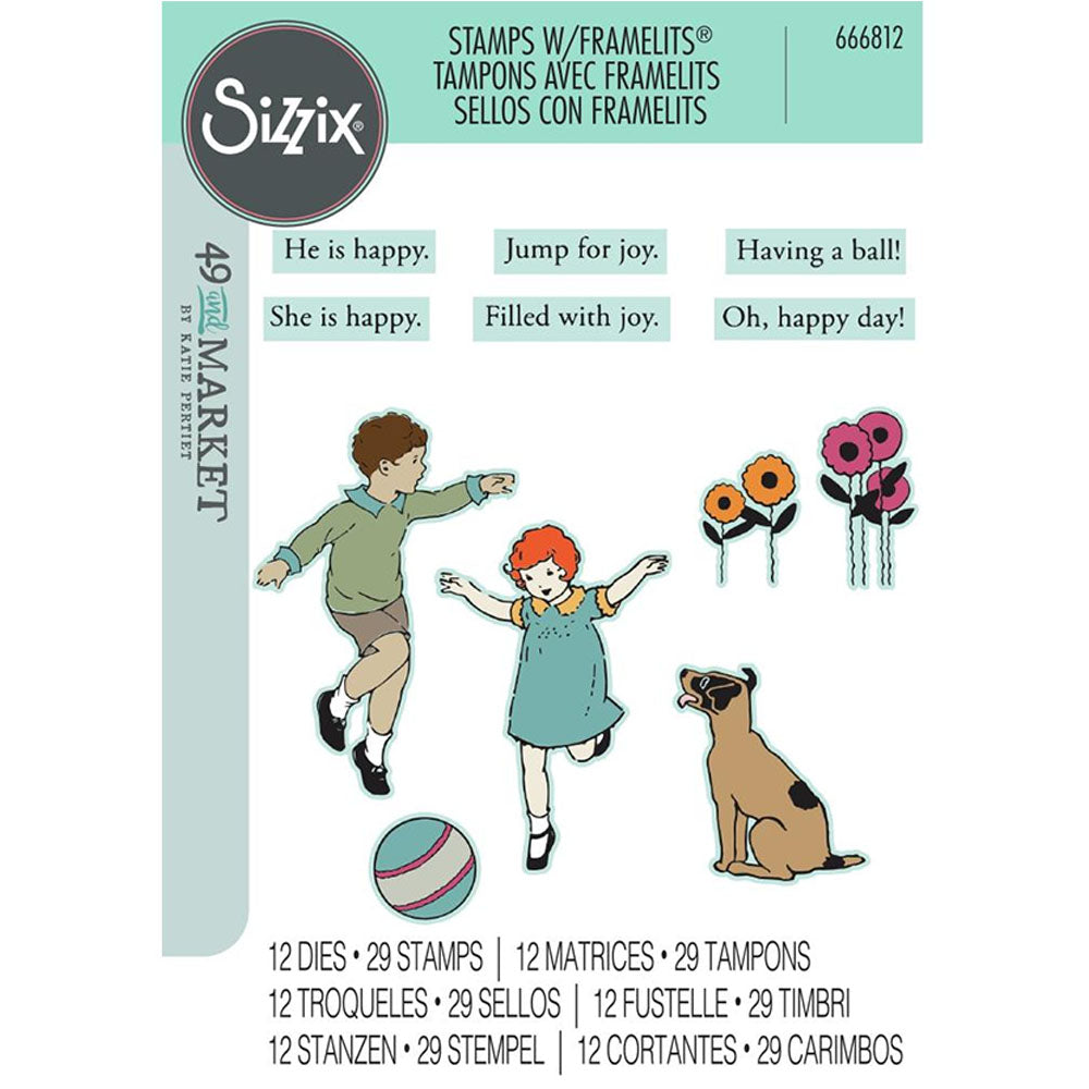 Sizzix Clear Stamps Play Time