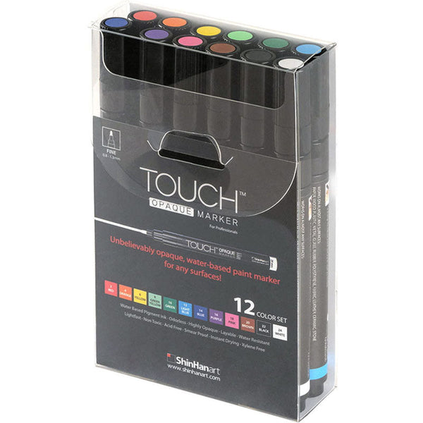 TOUCH Opaque Marker 12pc Fine Assorted